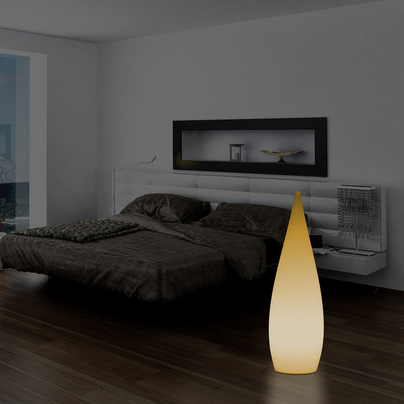 Decoratieve E27 Vloerlamp voor Slaapkamer, 80cm Binnenverlichting LED Waterdruppel, Warm Wit Licht