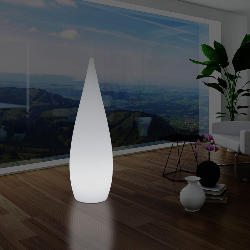 1,2 Meter Grote Designer LED Vloerlamp, Binnenverlichting E27 Waterdruppel, Sfeerlicht, Wit