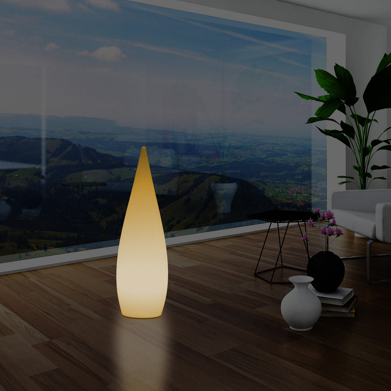 Decoratieve E27 Vloerlamp voor Slaapkamer, 80cm Binnenverlichting LED Waterdruppel, Warm Wit Licht