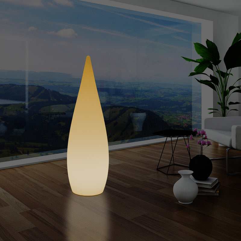 1,2m LED E27 Staande Lamp, Uniek Designer Waterdruppel Licht voor Slaapkamer, Warm Wit