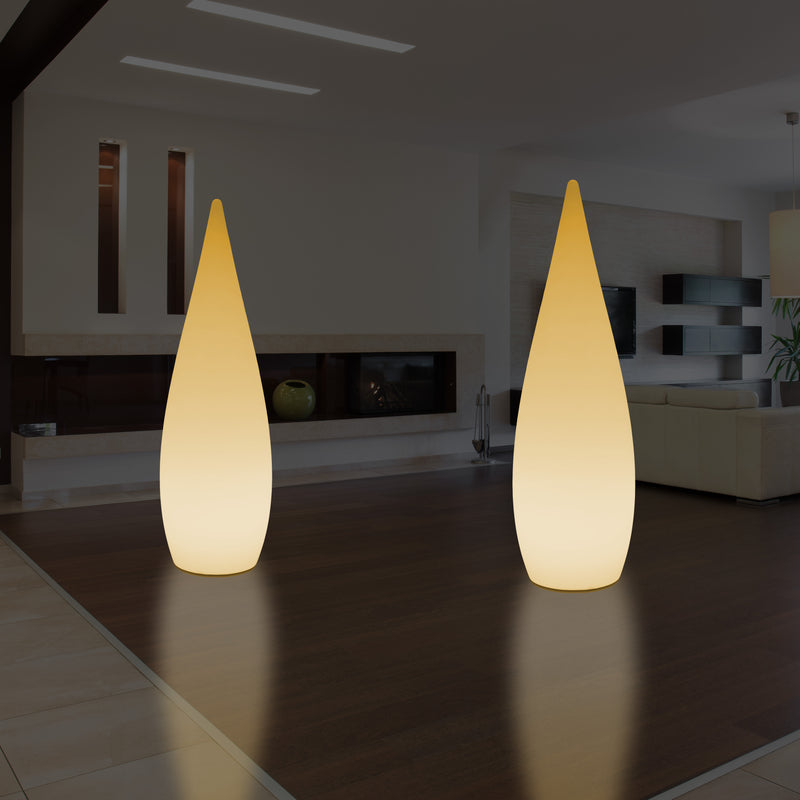 Decoratieve LED Verlichting, Vloerlamp 150cm 1,5m Designer Waterdruppellicht, E27, Warm Wit