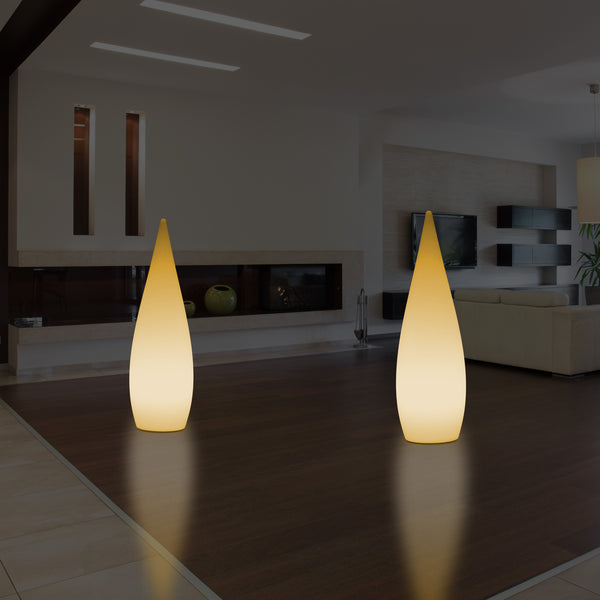 Decoratieve E27 Vloerlamp voor Slaapkamer, 80cm Binnenverlichting LED Waterdruppel, Warm Wit Licht