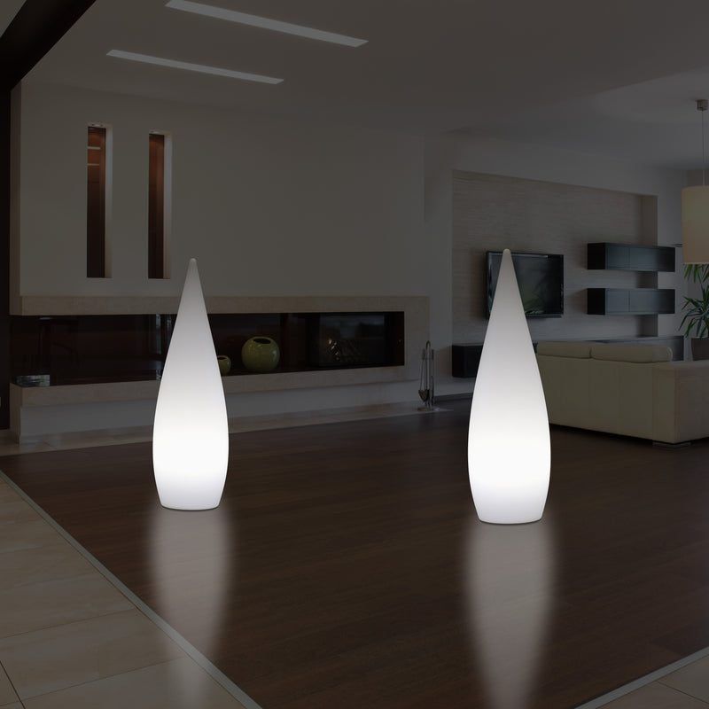 80cm Designer Binnenverlichting Woonkamer, E27 Staande Vloerlicht, Waterdruppel, Lamp, Wit