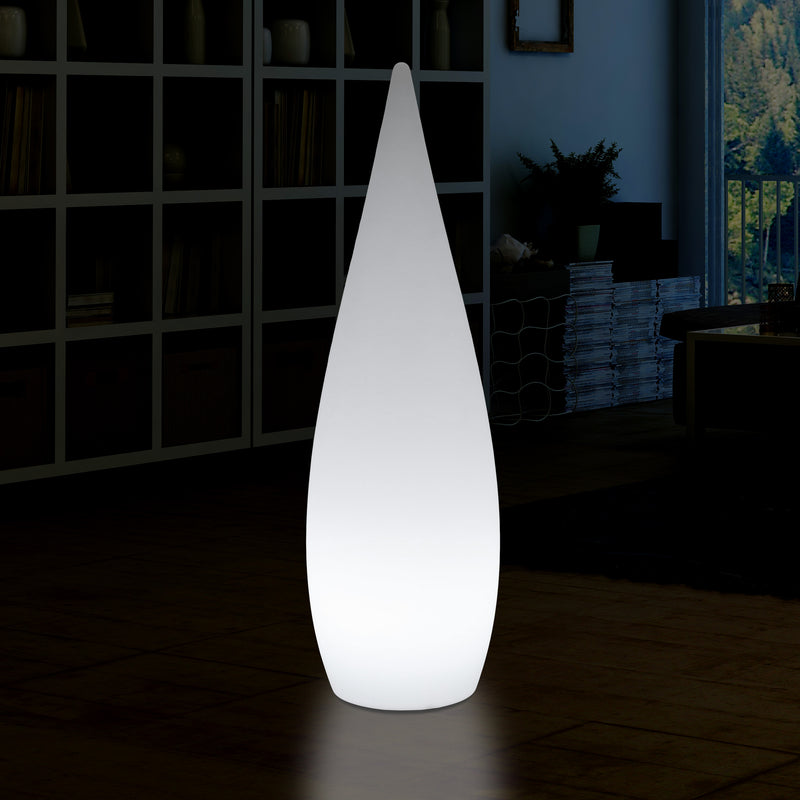 150cm 1,5m Design LED E27 Vloerlamp, Decoratieve Verlichting, Sfeerlicht Waterdruppel, Wit