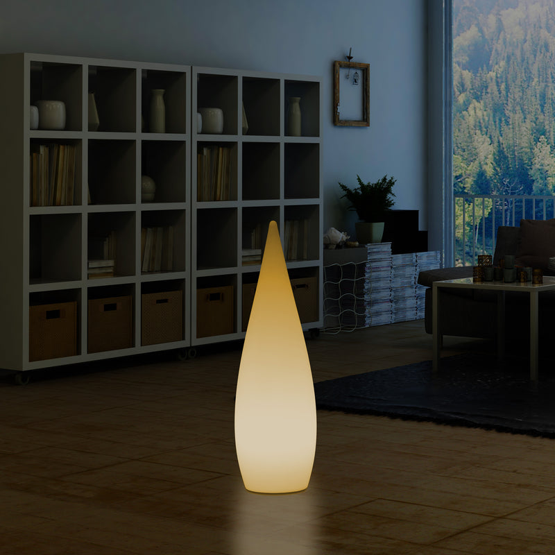 Decoratieve E27 Vloerlamp voor Slaapkamer, 80cm Binnenverlichting LED Waterdruppel, Warm Wit Licht