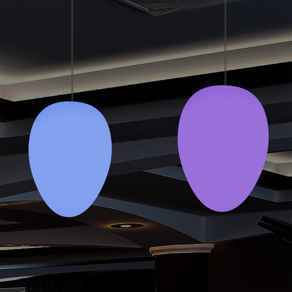Designer RGB Hanglamp Hangende Verlichting, Dimbare 37cm Meerkleurige Plafondlamp, Ei
