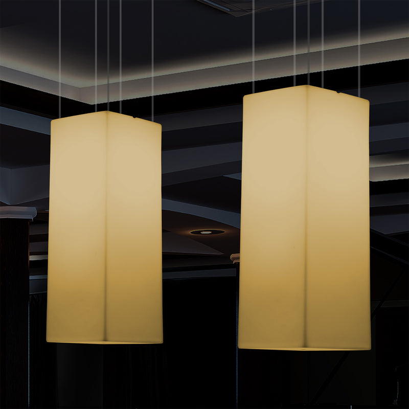 Hanglamp LED, Hangende Lichtzuil, Designer Plafondlamp, 80 cm, E27, Warm Wit, Sfeerlicht