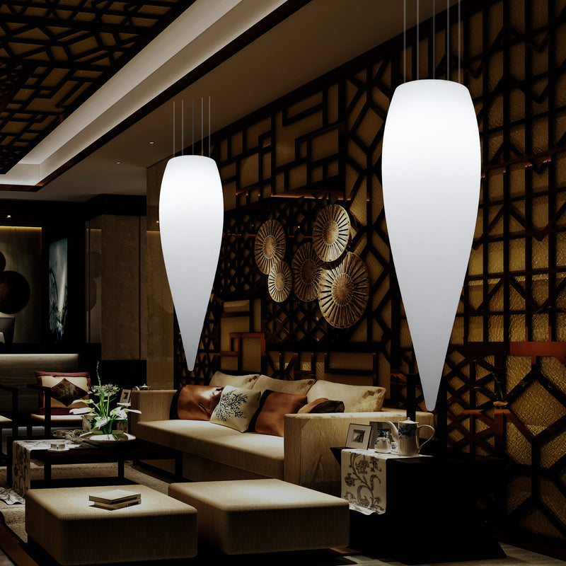 Waterdruppel Hanglamp, Decoratieve LED Lamp, 120 cm, E27, Wit, Sfeerlicht, Verlichting