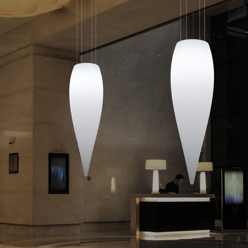 Waterdruppel Hanglamp, Decoratieve LED Lamp, 120 cm, E27, Wit, Sfeerlicht, Verlichting