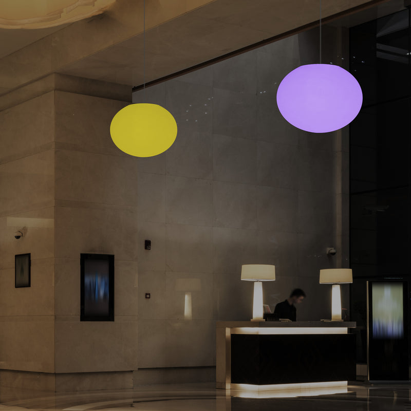 Plafondamp, Designer RGB Hanglamp, 27 cm, LED Sfeerverlichting, Lamp, Sfeerlicht