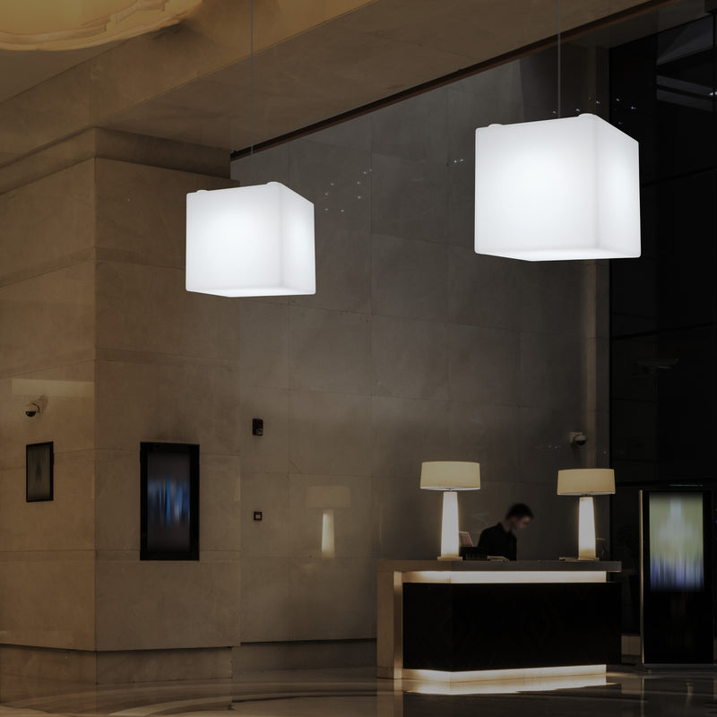 LED Kubus Hanglamp, Kleurveranderende SMD RGB Plafondlamp, 300 mm, Sfeerverlichting