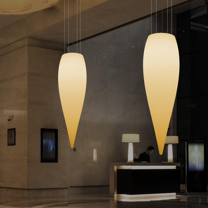 Waterdruppel LED Lamp, Unieke Designer Hanglamp, 1200 mm, E27, Warm Wit, Plafondverlichting