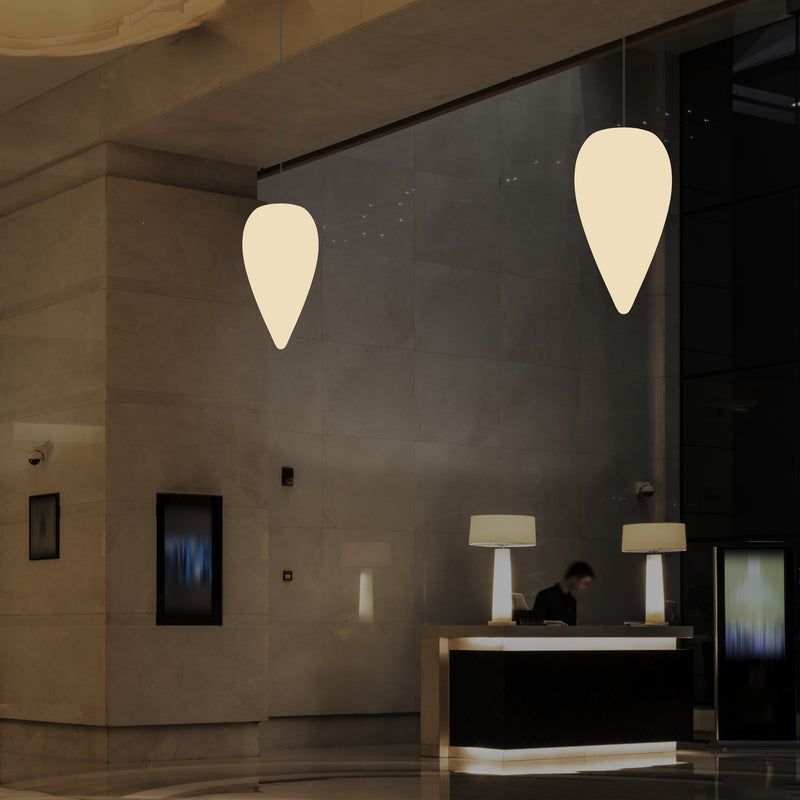 Decoratieve Hanglamp, Unieke LED Waterdruppel E27 Plafondlamp, Warm Wit, Sfeerlicht