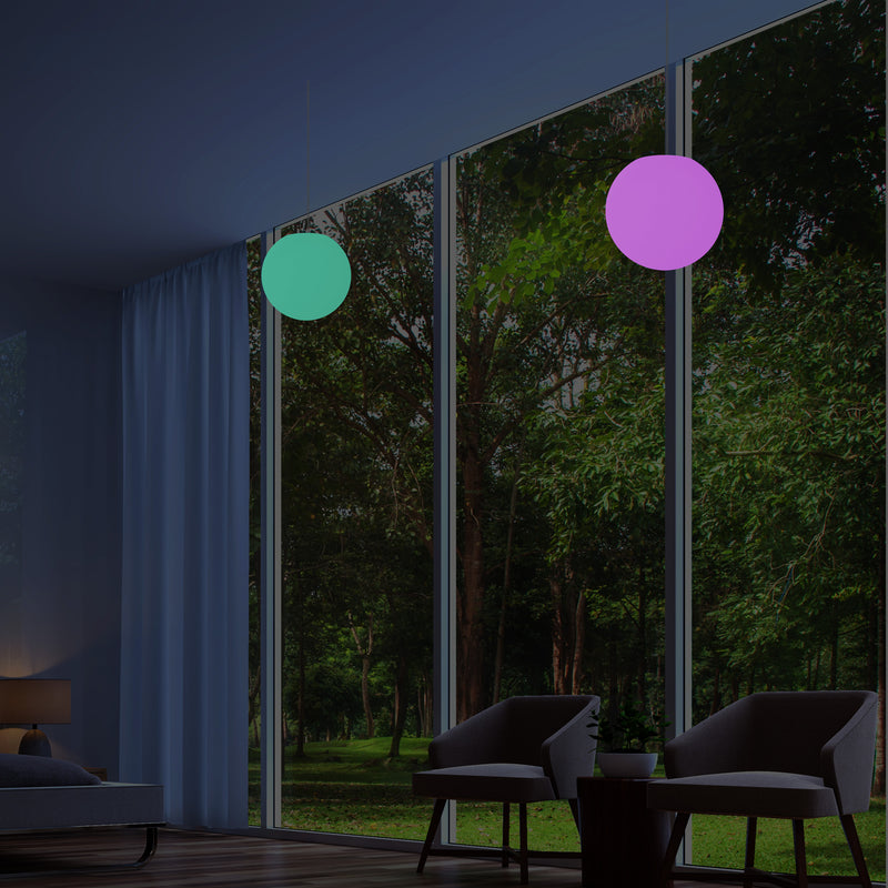 Hangende Plafondlamp, Hanglamp, 15cm Kleurveranderende LED Hanger Lamp, Sfeerverlichting
