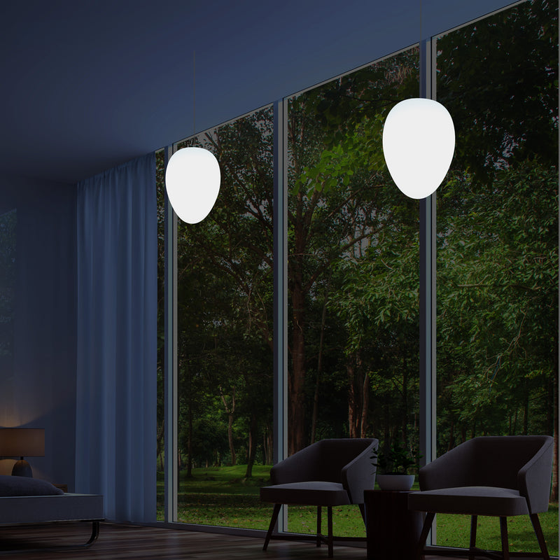 Unieke LED E27 Plafondlamp, Designer Hanglamp, 37cm, Witte Lamp, Sfeerlicht