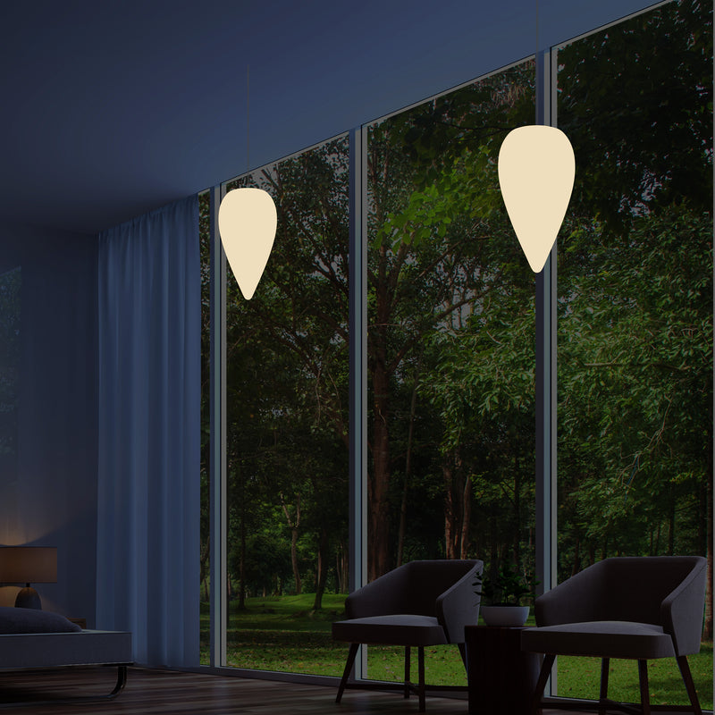 Decoratieve Hanglamp, Unieke LED Waterdruppel E27 Plafondlamp, Warm Wit, Sfeerlicht