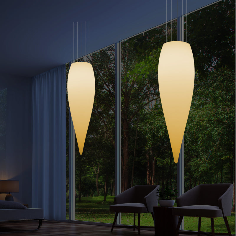 Waterdruppel LED Lamp, Unieke Designer Hanglamp, 1200 mm, E27, Warm Wit, Plafondverlichting