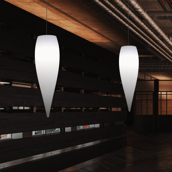 Waterdruppel Hanglamp, Decoratieve LED Lamp, 80 cm, E27, Wit, Sfeerlicht, Verlichting