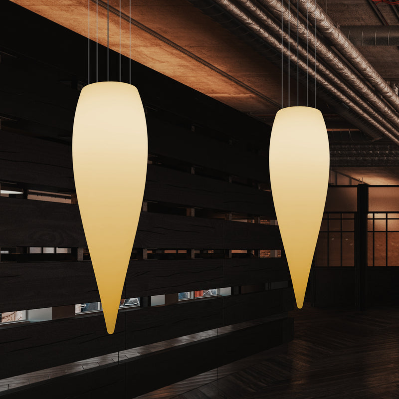 Waterdruppel LED Lamp, Unieke Designer Hanglamp, 1200 mm, E27, Warm Wit, Plafondverlichting