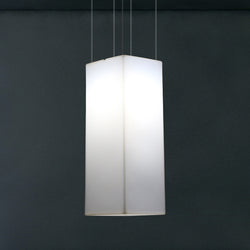 Rechthoekige Hanglamp, Designer Hangende LED Verlichting, 110 x 30 cm, E27, Wit