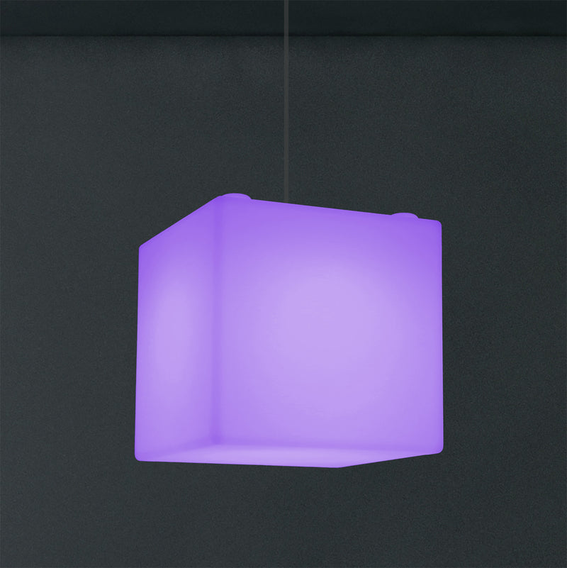 LED Kubus Hanglamp, Kleurveranderende SMD RGB Plafondlamp, 300 mm, Sfeerverlichting