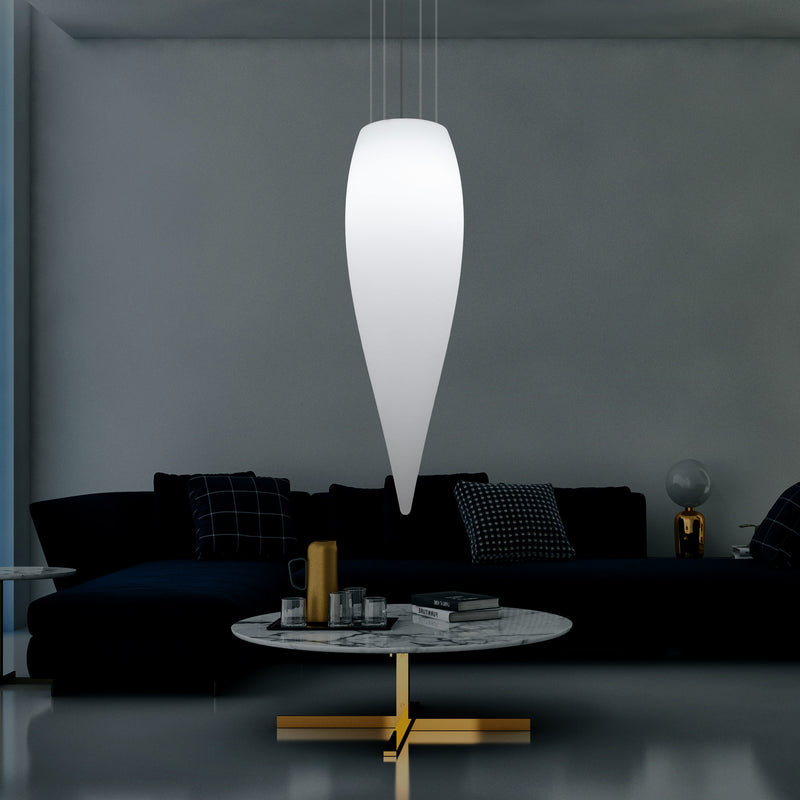Waterdruppel Hanglamp, Decoratieve LED Lamp, 120 cm, E27, Wit, Sfeerlicht, Verlichting