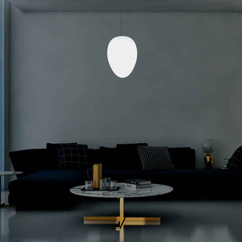 Unieke LED E27 Plafondlamp, Designer Hanglamp, 37cm, Witte Lamp, Sfeerlicht