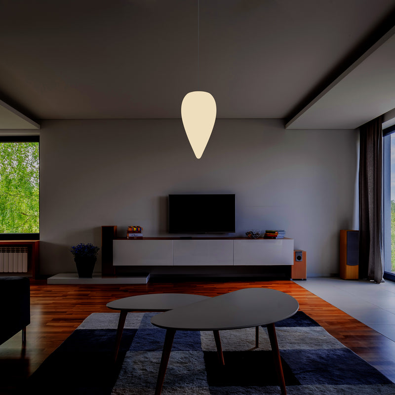 Decoratieve Hanglamp, Unieke LED Waterdruppel E27 Plafondlamp, Warm Wit, Sfeerlicht