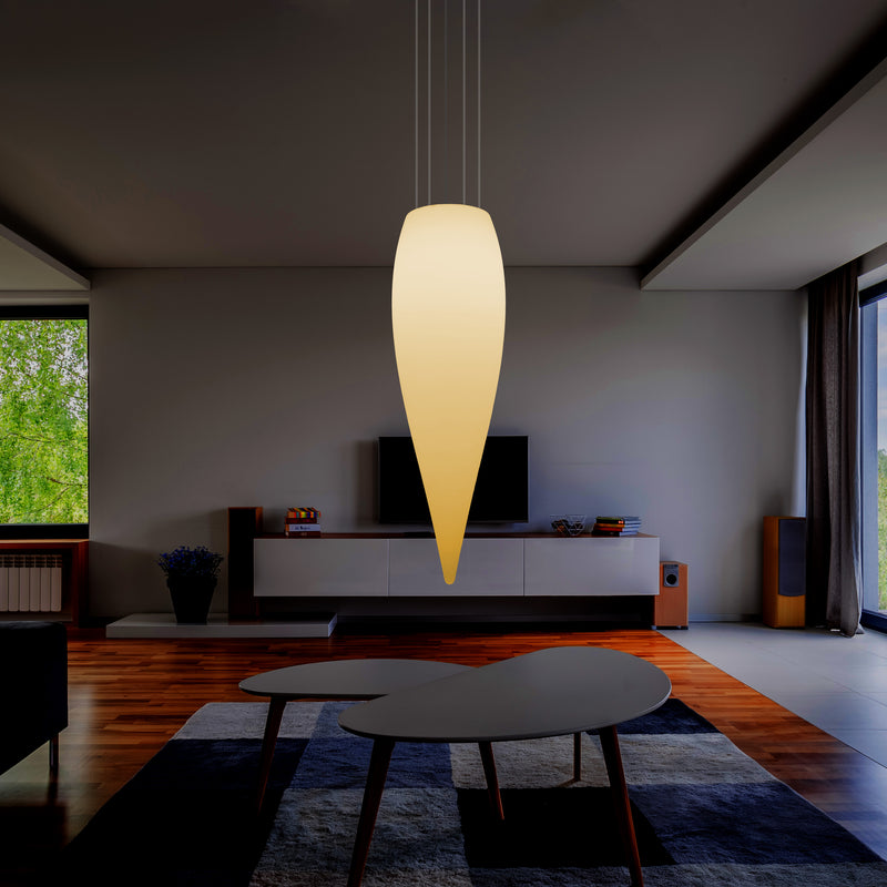 Waterdruppel LED Lamp, Unieke Designer Hanglamp, 1200 mm, E27, Warm Wit, Plafondverlichting