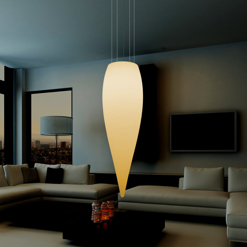 Waterdruppel LED Lamp, Unieke Designer Hanglamp, 1200 mm, E27, Warm Wit, Plafondverlichting