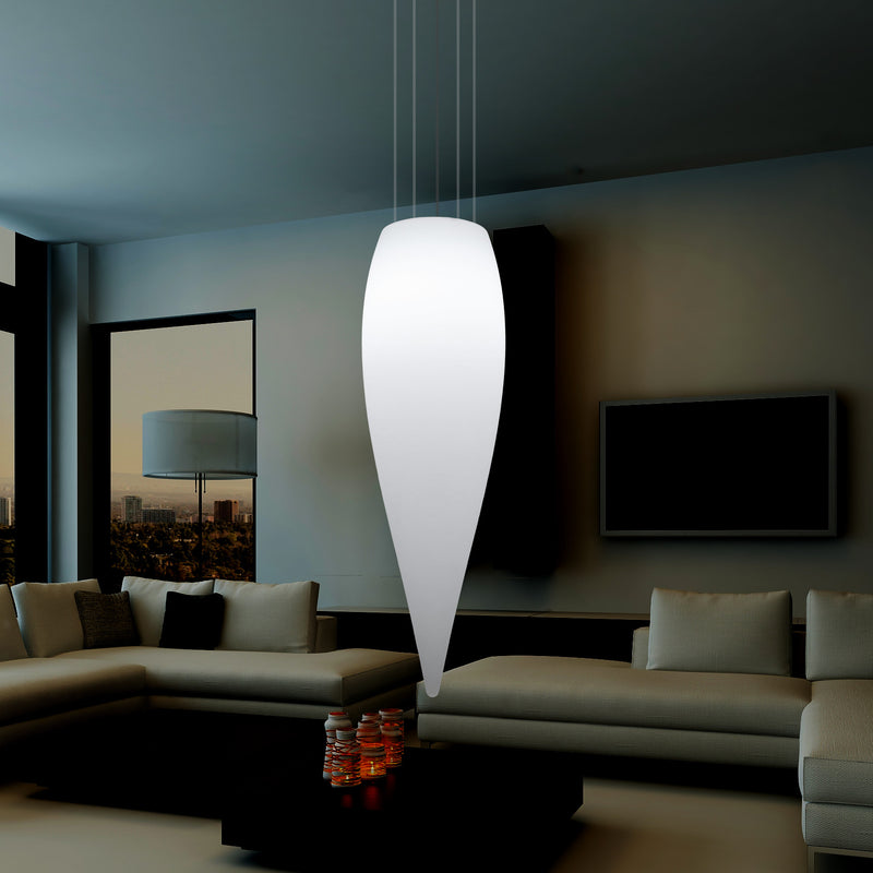 Waterdruppel Hanglamp, Decoratieve LED Lamp, 120 cm, E27, Wit, Sfeerlicht, Verlichting