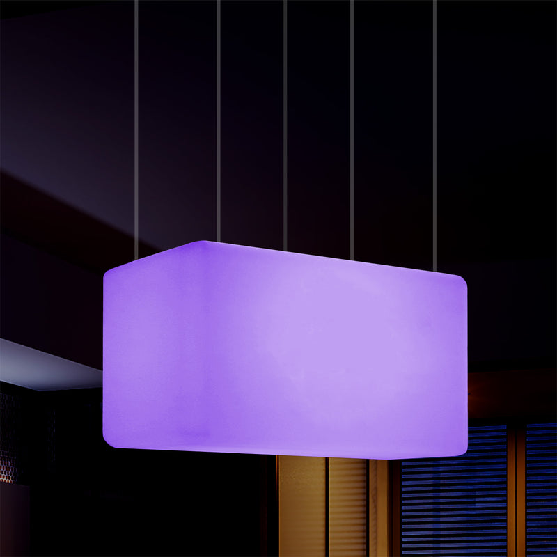 LED Hanglamp, Moderne Lichtzuil RGB Plafondlamp, 55 x 35cm, Sfeerverlichting, Lamp, Licht