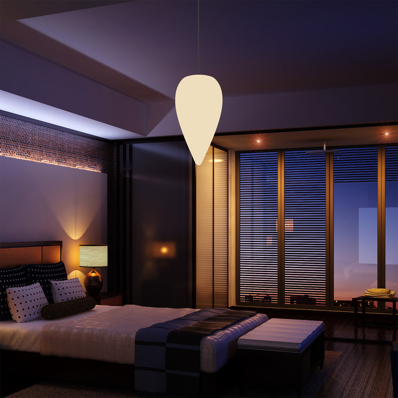 Decoratieve Hanglamp, Unieke LED Waterdruppel E27 Plafondlamp, Warm Wit, Sfeerlicht