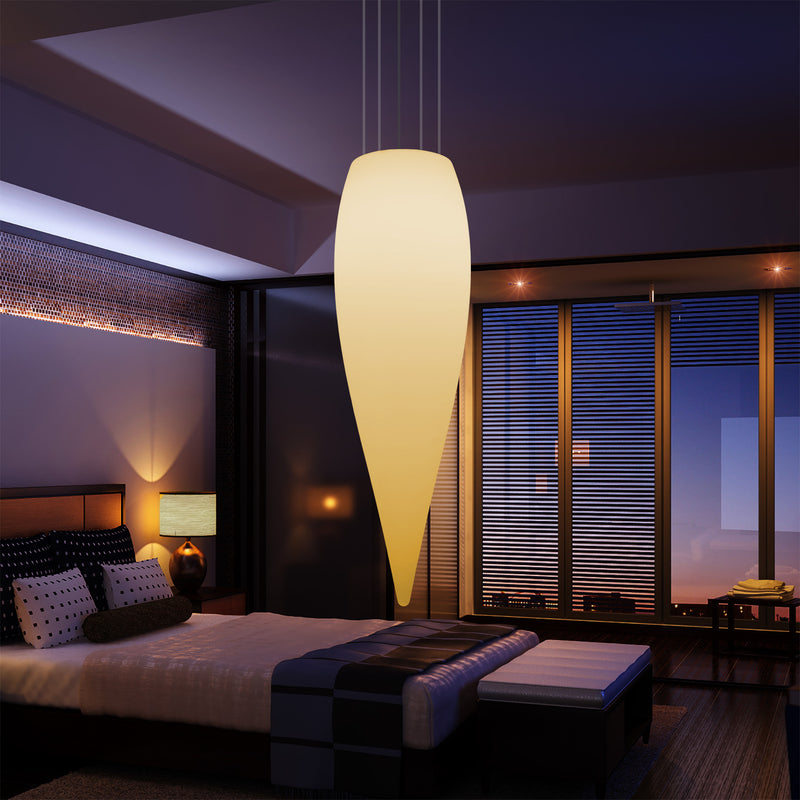 Waterdruppel LED Lamp, Unieke Designer Hanglamp, 1200 mm, E27, Warm Wit, Plafondverlichting