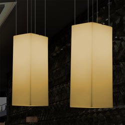 Hangende LED Zuil, Moderne Plafondlamp, 110 x 30cm, E27, Warm Wit, Lichtzuil, Hanglamp
