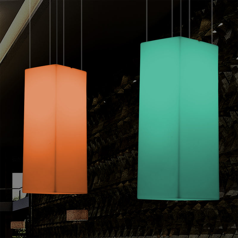 LED hanglamp, Multi Color Moderne RGB Plafondlamp, 80x30cm, Sfeerverlichting met Afstandsbediening