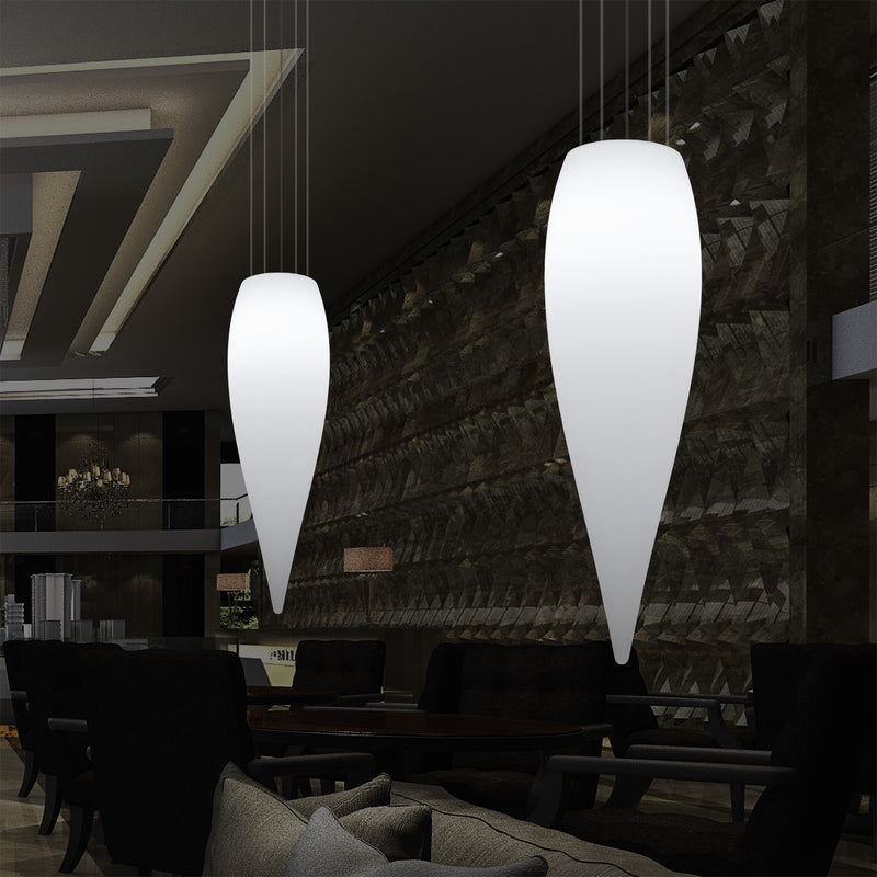 Waterdruppel Hanglamp, Decoratieve LED Lamp, 120 cm, E27, Wit, Sfeerlicht, Verlichting