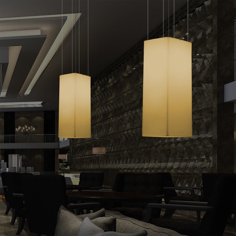 Hanglamp LED, Hangende Lichtzuil, Designer Plafondlamp, 80 cm, E27, Warm Wit, Sfeerlicht