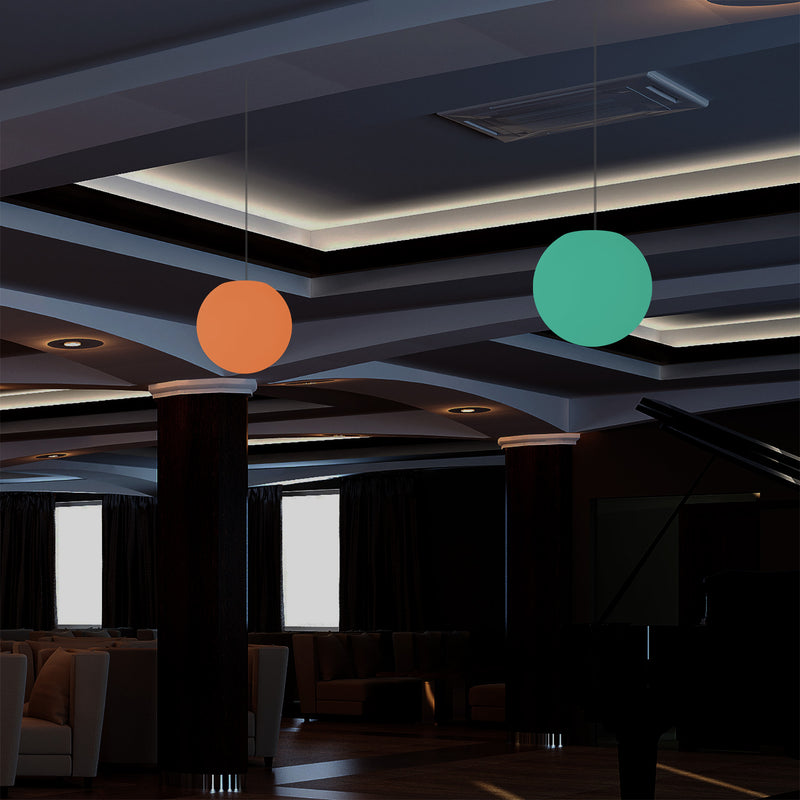 Hamgende Bol Lamp, 25cm RGB Meerkleurige LED Plafondlamp, Hanglamp met Afstandsbediening