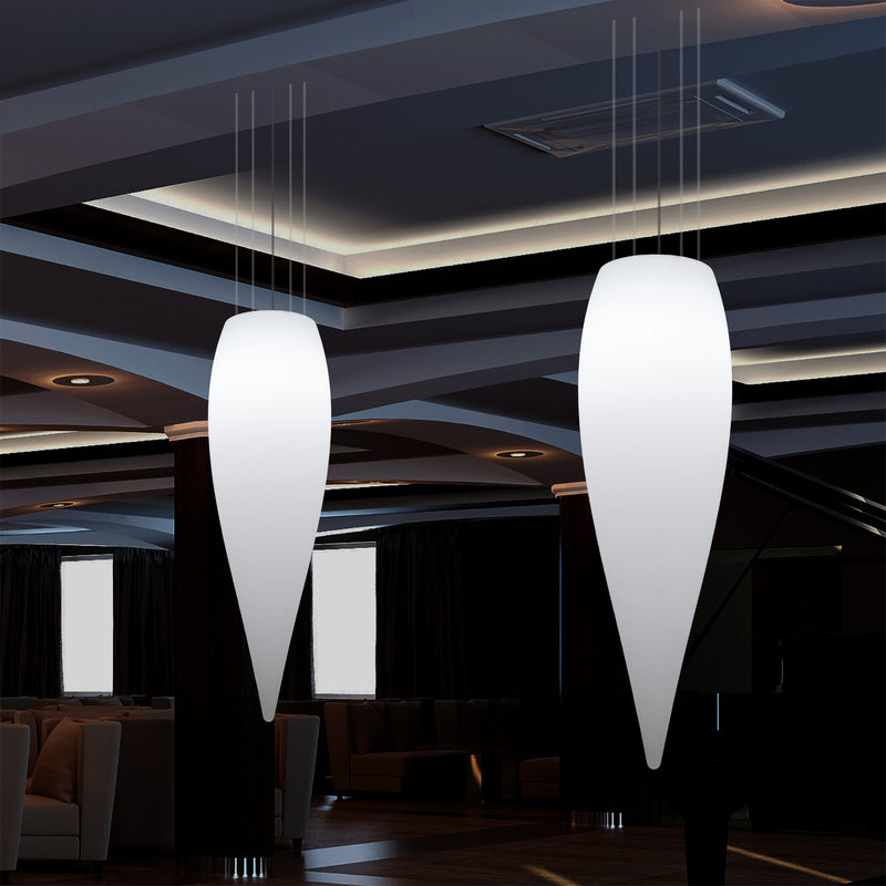 Waterdruppel Hanglamp, Decoratieve LED Lamp, 120 cm, E27, Wit, Sfeerlicht, Verlichting