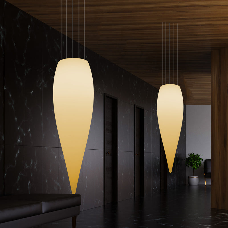 Waterdruppel LED Lamp, Unieke Designer Hanglamp, 1200 mm, E27, Warm Wit, Plafondverlichting