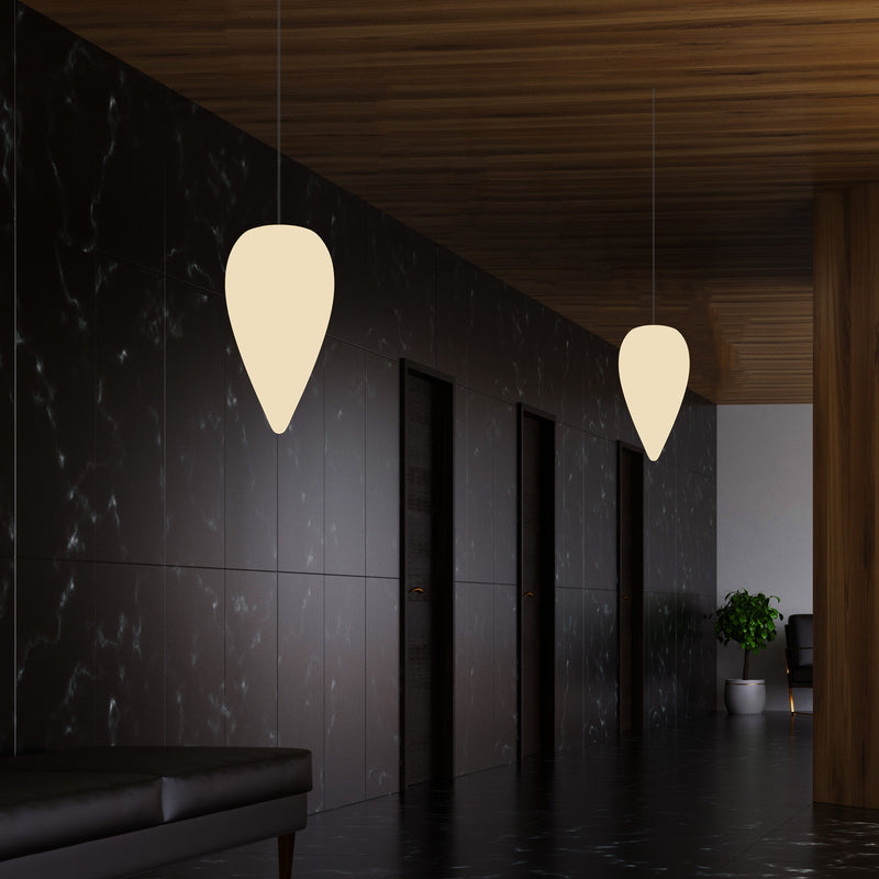 Decoratieve Hanglamp, Unieke LED Waterdruppel E27 Plafondlamp, Warm Wit, Sfeerlicht