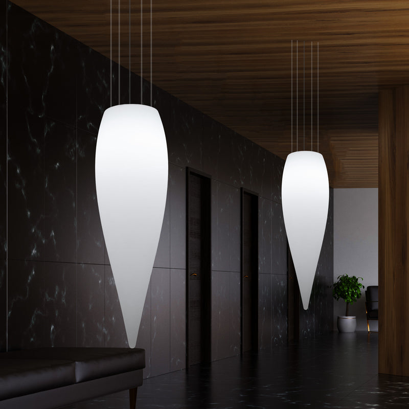 Waterdruppel Hanglamp, Decoratieve LED Lamp, 120 cm, E27, Wit, Sfeerlicht, Verlichting