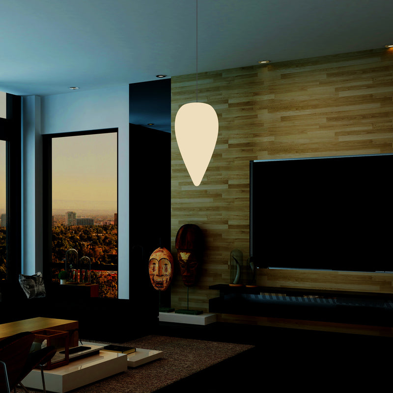 Decoratieve Hanglamp, Unieke LED Waterdruppel E27 Plafondlamp, Warm Wit, Sfeerlicht