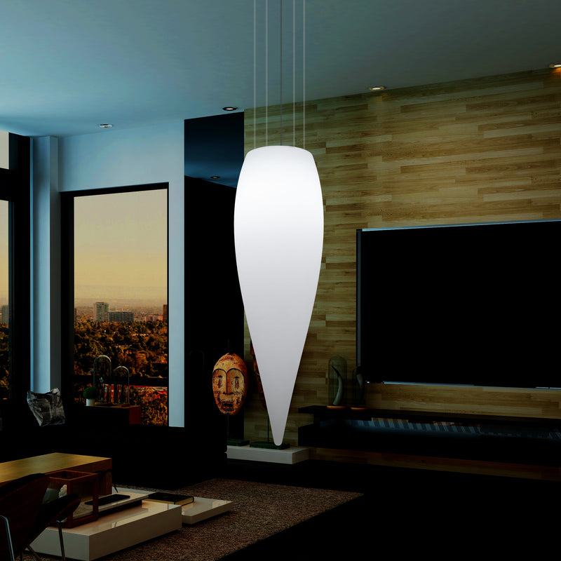 Waterdruppel Hanglamp, Decoratieve LED Lamp, 120 cm, E27, Wit, Sfeerlicht, Verlichting