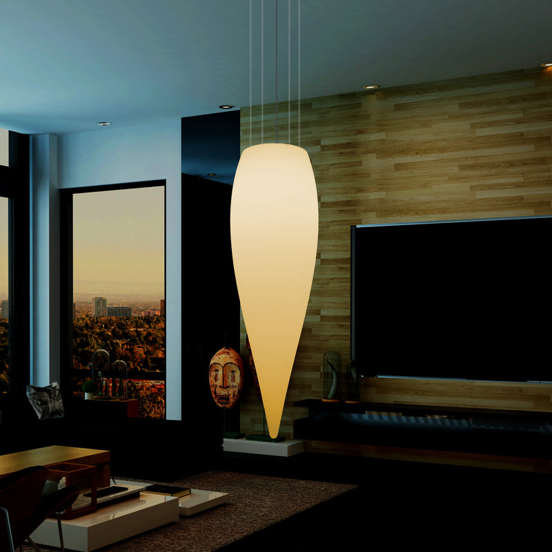 Waterdruppel LED Lamp, Unieke Designer Hanglamp, 1200 mm, E27, Warm Wit, Plafondverlichting