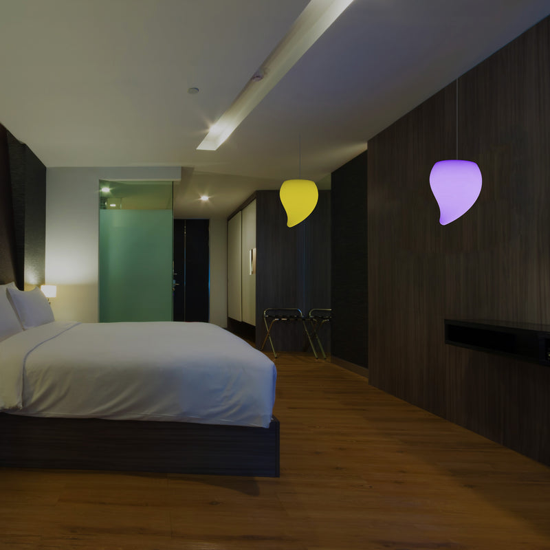 LED Verlichting Plafond, Unieke Decoratieve RGB Hanglamp, 20 cm, Sfeerverlichting, Traan