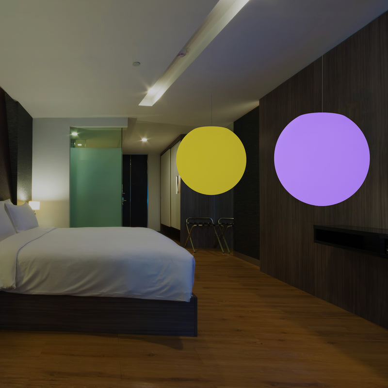 Ronde Plafondlamp, Multi-Color RGB Bal Hanglamp, 600 mm, LED Sfeerlicht, Verlichting
