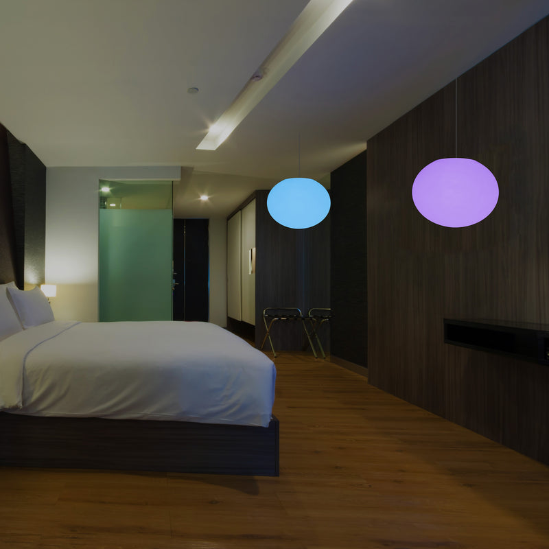Plafondamp, Designer RGB Hanglamp, 27 cm, LED Sfeerverlichting, Lamp, Sfeerlicht