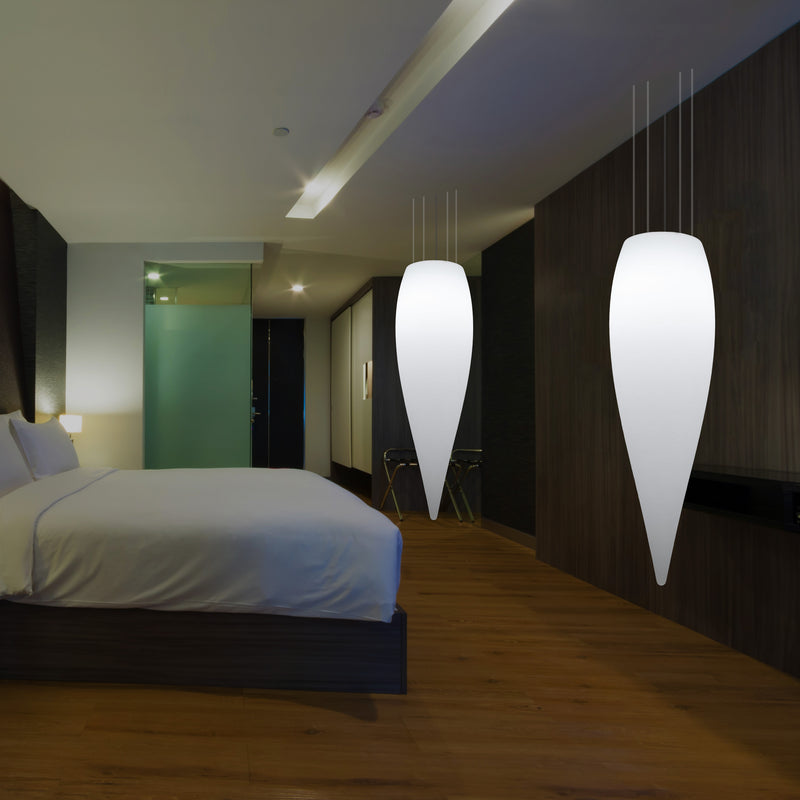 Waterdruppel Hanglamp, Decoratieve LED Lamp, 120 cm, E27, Wit, Sfeerlicht, Verlichting